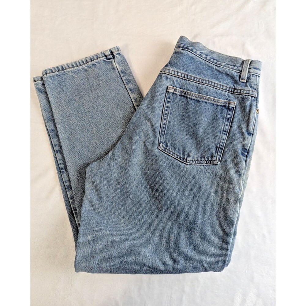 Vintage LL Bean Fleece Lined Relaxed Fit Womens 14 Straight Jeans Mom Fit Y2K